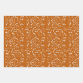 秋の収穫と冬の森の動物を魅了 ラッピングペーパーシート (正面3)