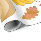 秋の収穫の包装紙 ラッピングペーパー (ロールコーナー)