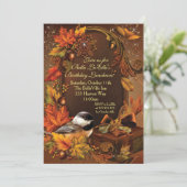秋の収穫の誕生祝いの招待状 招待状 (スタンド正面)