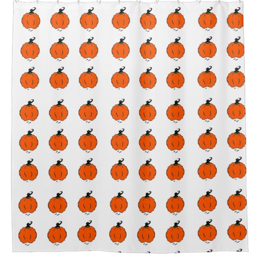 秋の収穫りんご シャワーカーテン (正面)