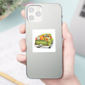 秋の収穫をグリーントラックステッカーで シール (スマートフォン)