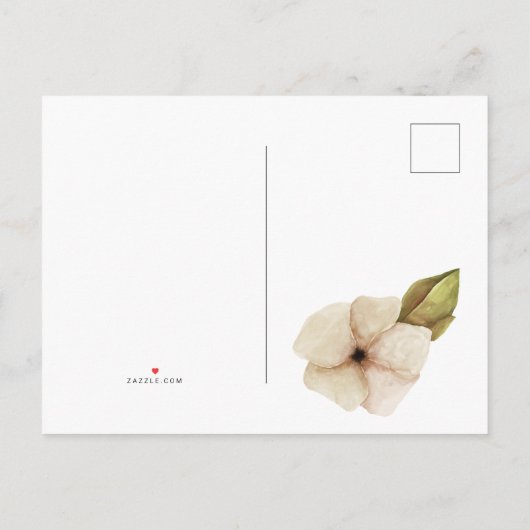 秋の収穫をテーマにした招待状とお知らせ 案内ポストカード (裏面)