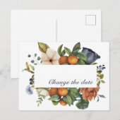 秋の収穫をテーマにした招待状とアナウンス 案内ポストカード (正面/裏面)