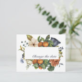 秋の収穫をテーマにした招待状とアナウンス 案内ポストカード (スタンド正面)