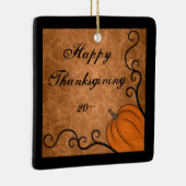 秋の収穫カボチャ幸せな感謝祭 セラミックオーナメント (右)
