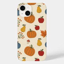 秋の収穫カボチャ フルーツ柄ケース Case-Mate iPhone 14ケース