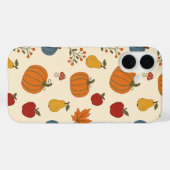 秋の収穫カボチャ フルーツ柄ケース Case-Mate iPhoneケース (裏面 (横))