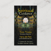 秋の収穫スピリチュアル誘導ホリスティック 名刺 (正面)