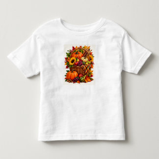秋の収穫バスケット トドラーTシャツ