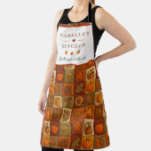 秋の収穫パッチワーク賛美と引用文 エプロン (インサイチュ)