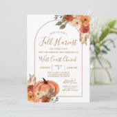 秋の収穫パンプキンパーティー、秋祭りコミュニティー 招待状 (スタンド正面)