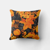 秋の収穫フローラ装飾用クッション クッション (裏面)