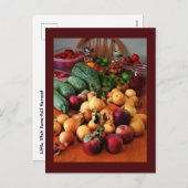 秋の収穫ポストカード シーズンポストカード (正面/裏面)