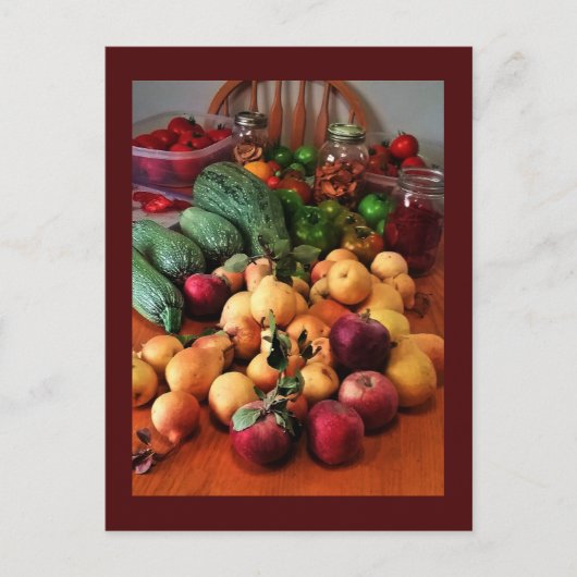 秋の収穫ポストカード シーズンポストカード (正面)