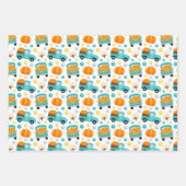 秋の収穫包み紙セット3 ラッピングペーパーシート (正面)