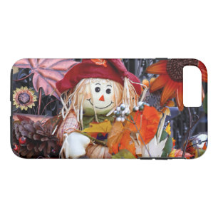 秋の収穫場面の中の感謝祭の縫いぐるみ人形 iPhone 8 PLUS/7 PLUSケース