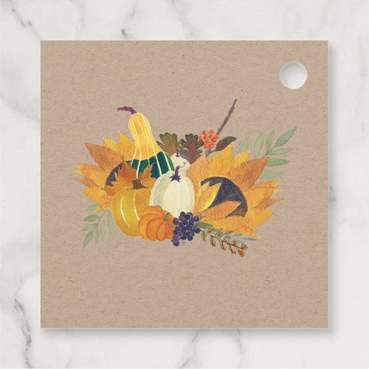 秋の収穫家農作物 フェイバータグ (裏面)