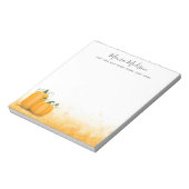 秋の収穫感謝型カボチャパーソナライズされた ノートパッド (回転)