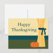 秋の収穫感謝祭はがき シーズンポストカード (正面/裏面)