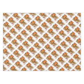 秋の収穫感謝祭ホワイトテーブルクロス テーブルクロス (正面(横))