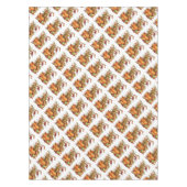 秋の収穫感謝祭ホワイトテーブルクロス テーブルクロス (正面)