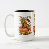 秋の収穫感謝祭マグカップ ツートーンマグカップ (左)