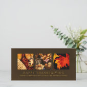 秋の収穫感謝祭恵みフォトカード シーズンカード (スタンド正面)