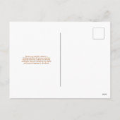 秋の収穫感謝祭 シーズンポストカード (裏面)