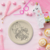 秋の収穫感謝祭 ペーパープレート (パーティー)