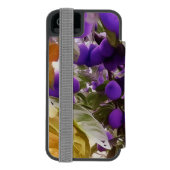 秋の収穫日プラム INCIPIO iPhoneウォレットケース (フォリオ裏面)