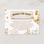 秋の収穫書 – 赤ちゃんシャワー エンクロージャーカード (正面)