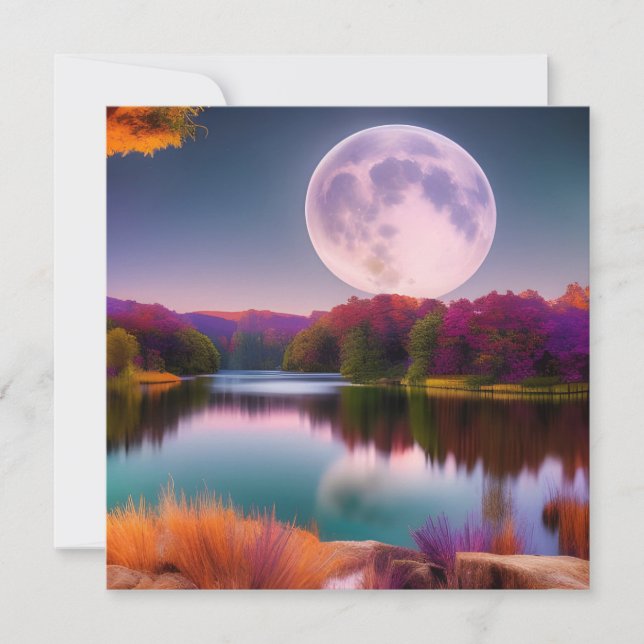 秋の収穫月（紫） (正面)