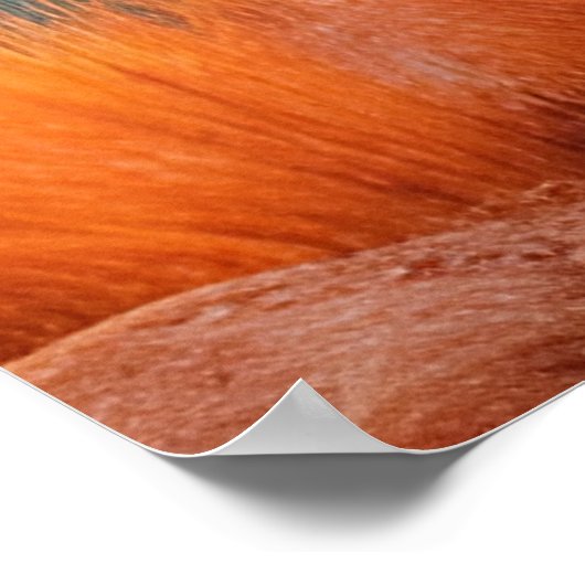 秋の収穫月（紫） ポスター (角)