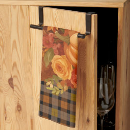 秋の収穫期とコピア キッチンタオル