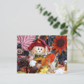 秋の収穫期に訪れる感謝祭のラグドール シーズンポストカード (スタンド正面)