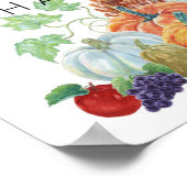 秋の収穫期 ポスター (角)