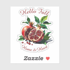 秋の収穫果実芸術とカスタム文字シール シール