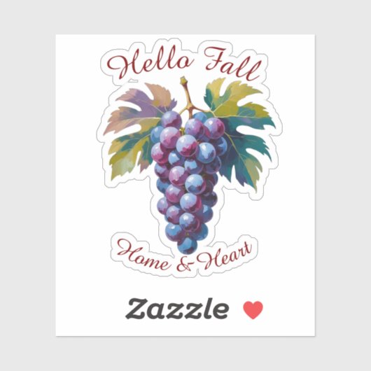 秋の収穫果実芸術とカスタム文字シール シール (シート)