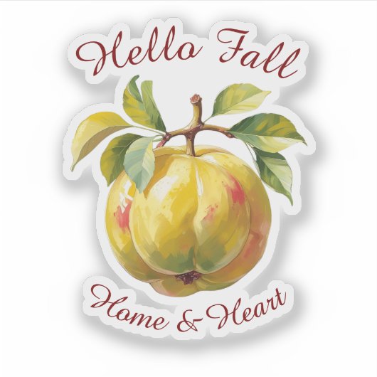 秋の収穫果実芸術とカスタム文字シール シール