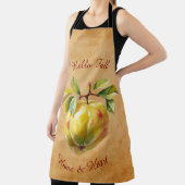 秋の収穫果実芸術とカスタム文字 エプロン (インサイチュ)
