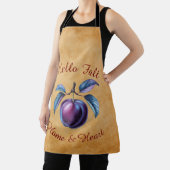秋の収穫果実芸術とカスタム文字 エプロン (インサイチュ)