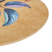 秋の収穫果実芸術とカスタム文字 カッティングボード (角)