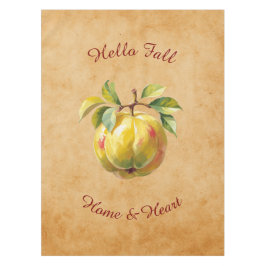 秋の収穫果実芸術とカスタム文字 テーブルクロス