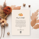 秋の収穫海軍の青色感謝祭 シーズンカード