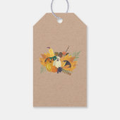 秋の収穫生卵クラフトラベル ギフトタグ (裏面)