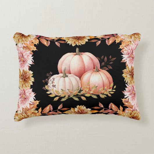 秋の収穫用カボチャ畑 アクセントクッション (正面)