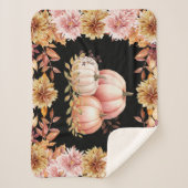 秋の収穫用カボチャ畑 シェルパブランケット (正面)