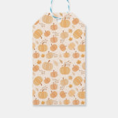 秋の収穫用パンプキンパステルベビーシャワー ギフトタグ (裏面)