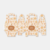 秋の収穫用パンプキンパステルベビーシャワー フェイバーボックス (折り畳みなし)