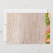 秋の収穫祭りの食事 招待状 (裏面)